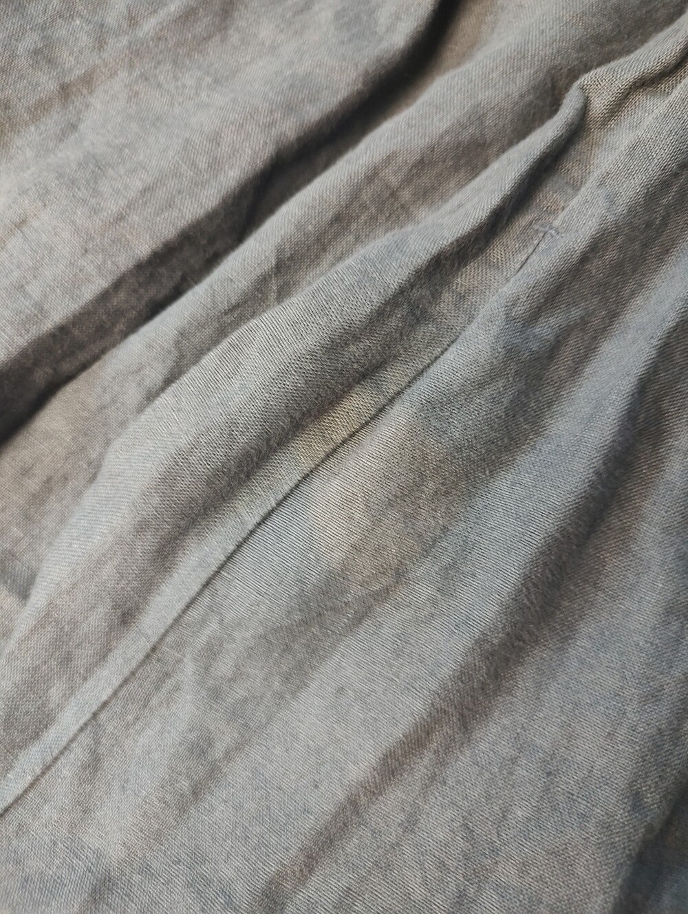 Not Perfect Linen Classic Flowy Small/Medium Women Midi Skirt Charcoal Grey NPL - Picture 4 of 6